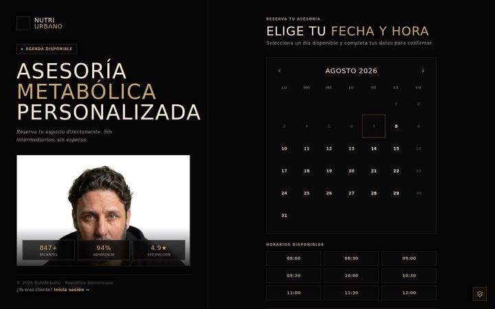 Screenshot of elnutricionistaurbano.com
