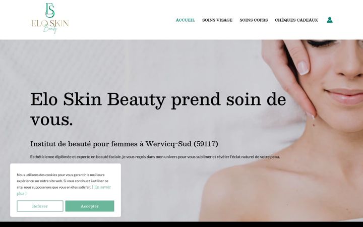 Screenshot ta' elo-skin-beauty.fr