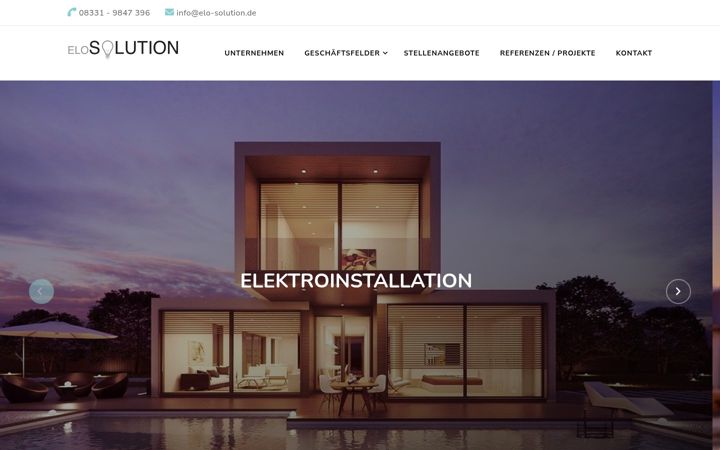Screenshot ta' elo-solution.de