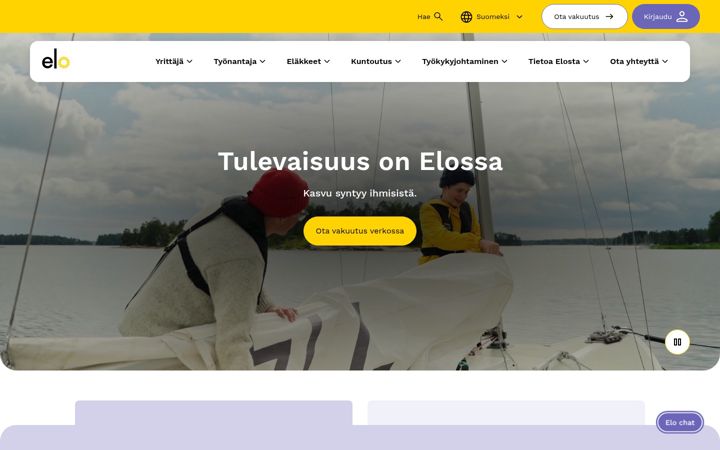Screenshot of elo.fi