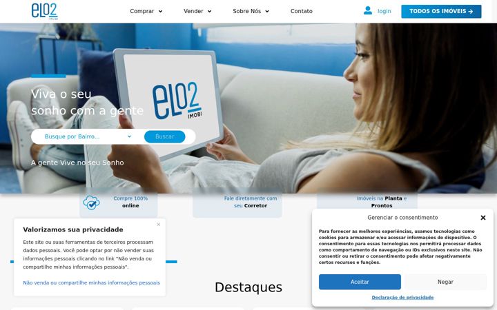 Екранна снимка на elo2imobi.com.br