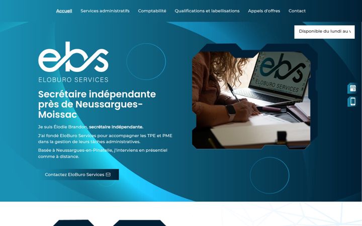 Screenshot of eloburoservices.fr