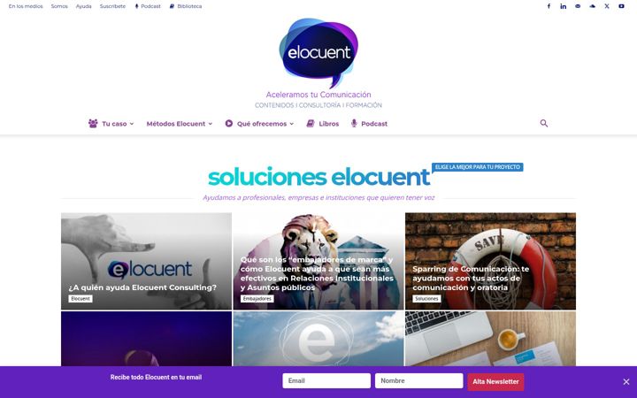 Screenshot of elocuent.com