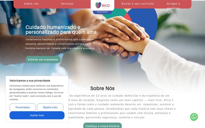 Екранна снимка на elocuidadores.com.br
