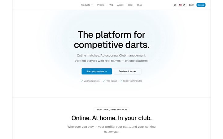 Screenshot of elodarts.de