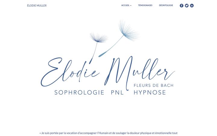 Screenshot of elodie-muller.fr