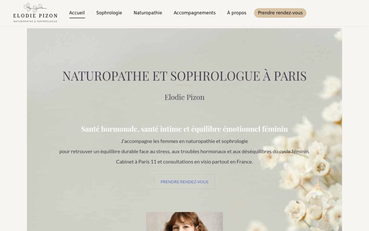 Screenshot ta' elodie-pizon-naturopathe.fr