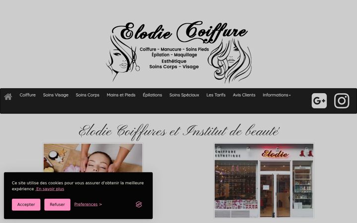 Screenshot of elodiecoiffures.fr