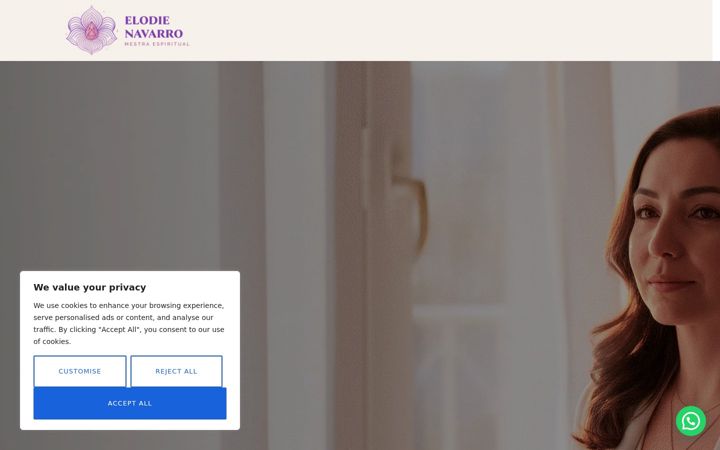 Screenshot of elodieespiritualista.com