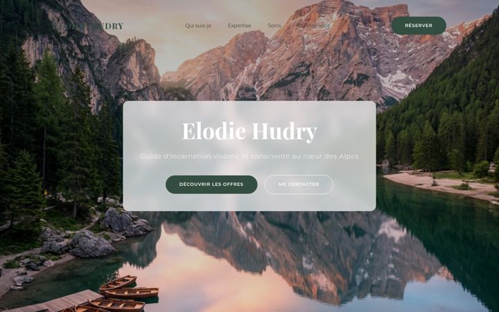 Screenshot of elodiehudry.com