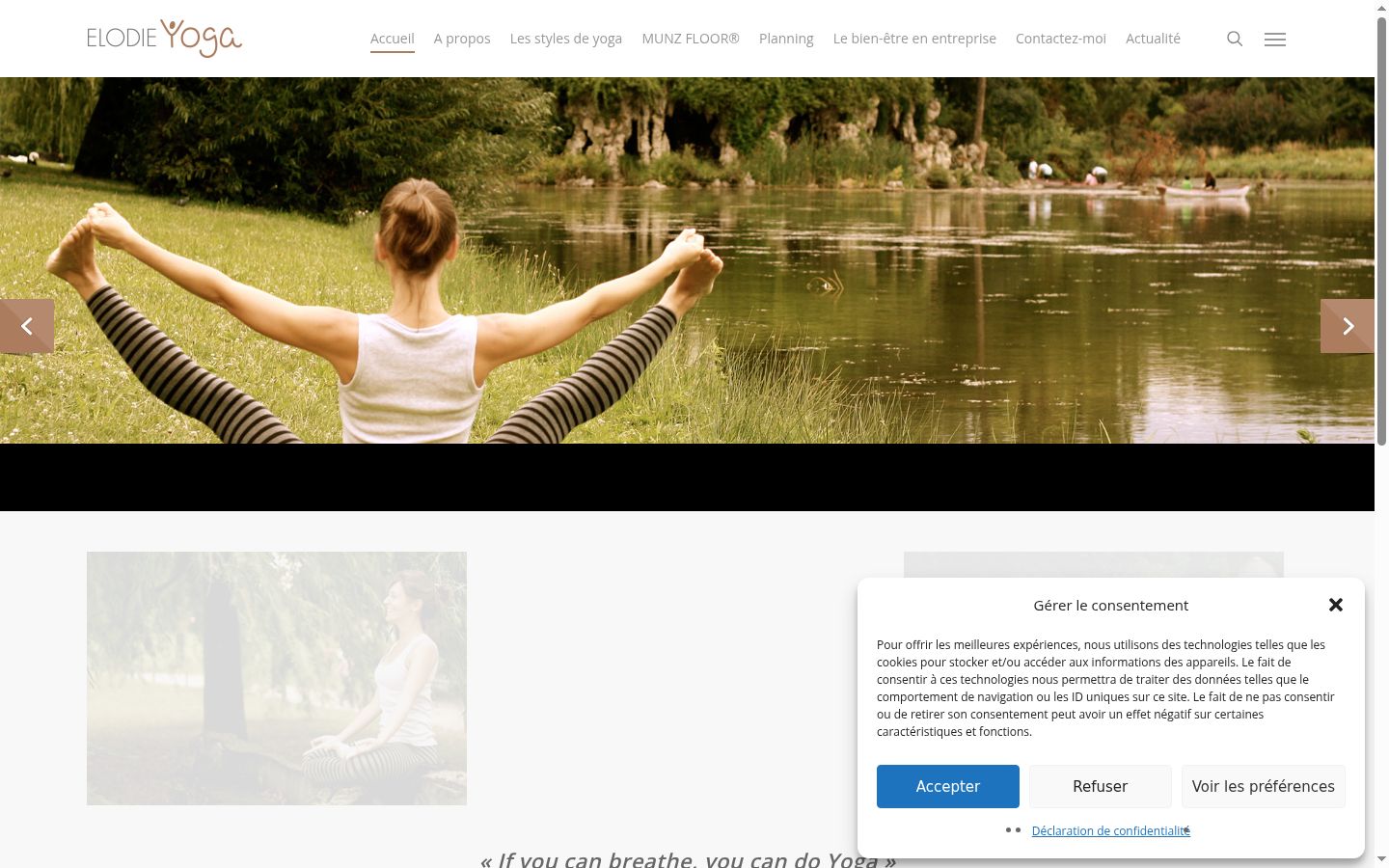 Screenshot tal-banner tal-kunsens muri qabel kwalunkwe interazzjoni