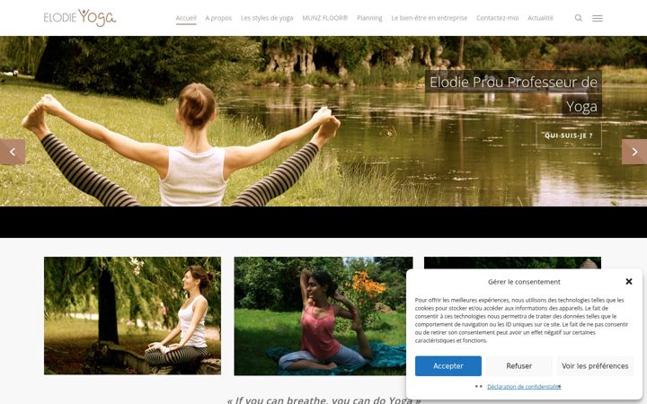 Screenshot ta' elodieyoga.fr
