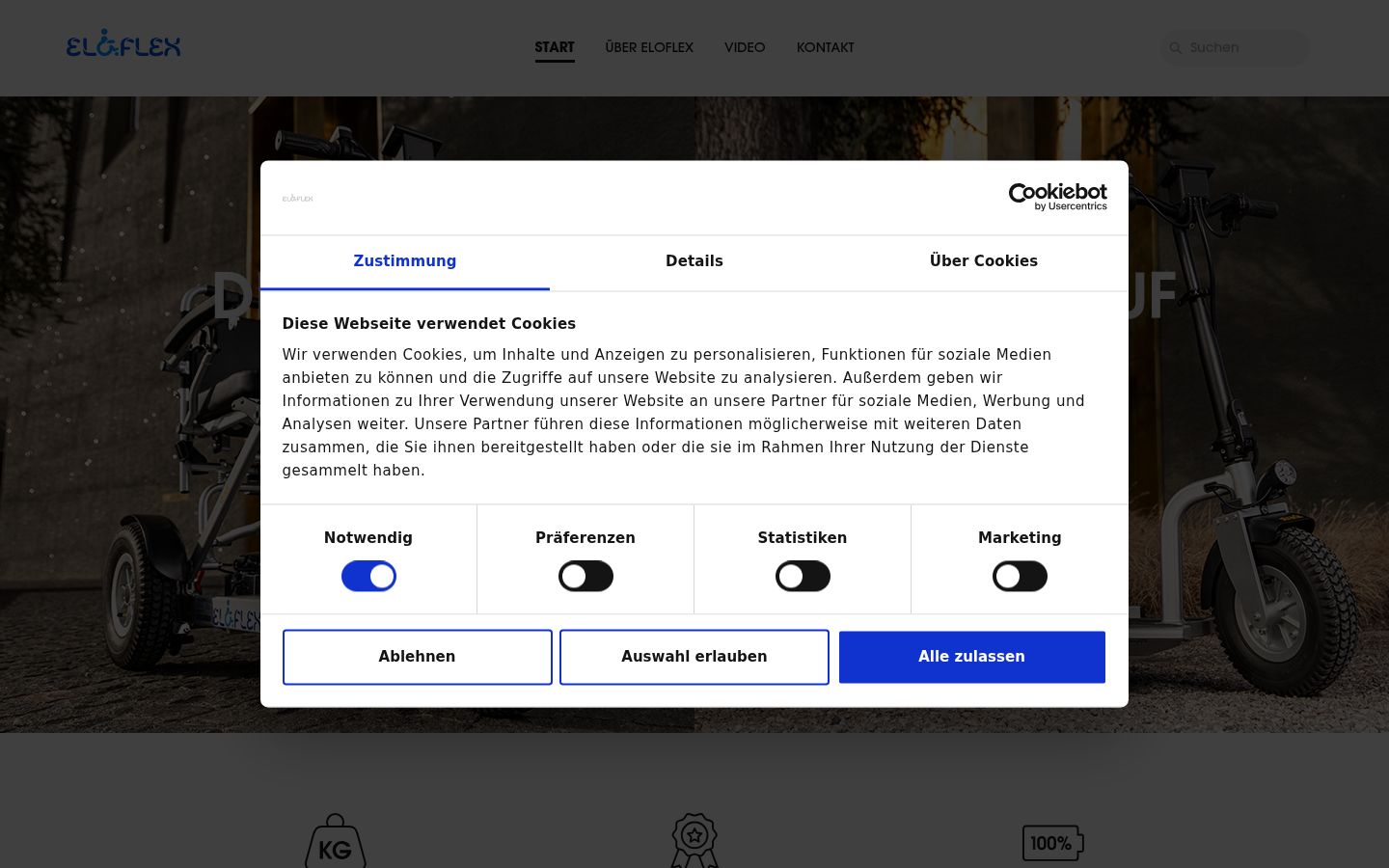 Screenshot tal-banner tal-kunsens muri qabel kwalunkwe interazzjoni