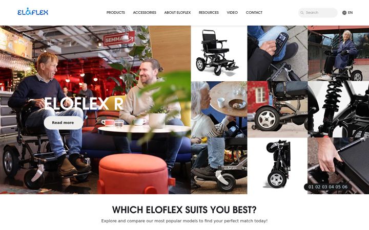 Screenshot of eloflex.eu