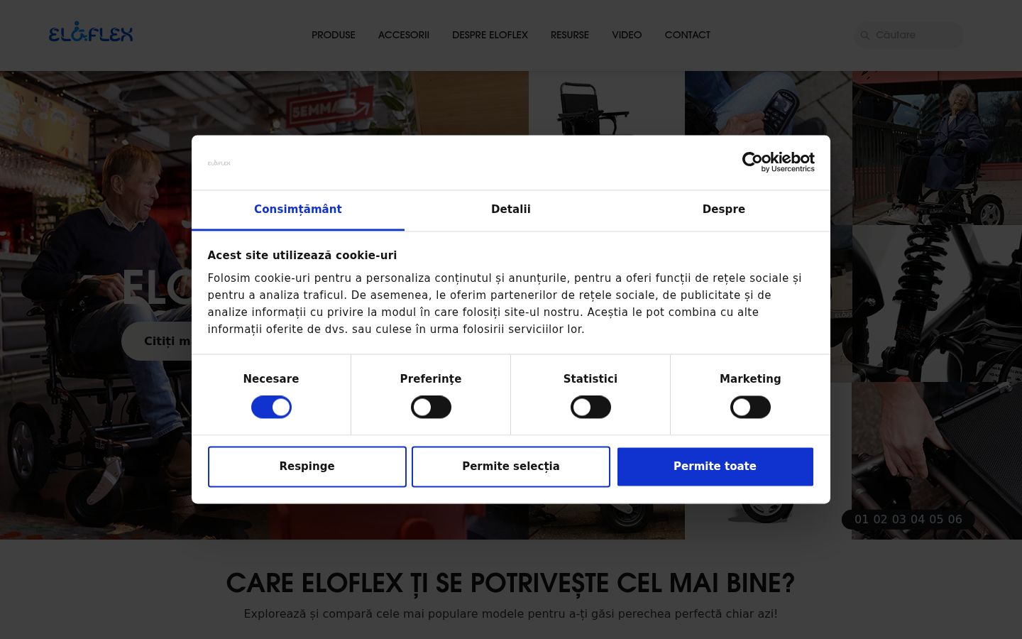 Captura de pantalla del banner de consentimiento mostrado antes de cualquier interacción