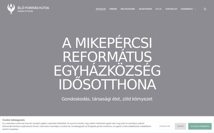 Snímek obrazovky eloforraskutja.hu