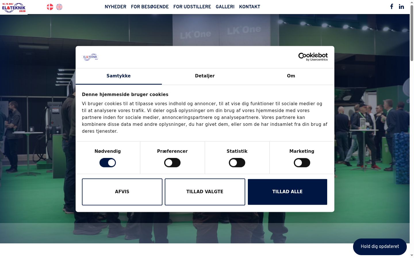 Sutikimo reklamjuostės, rodytos prieš bet kokią sąveiką, ekrano kopija
