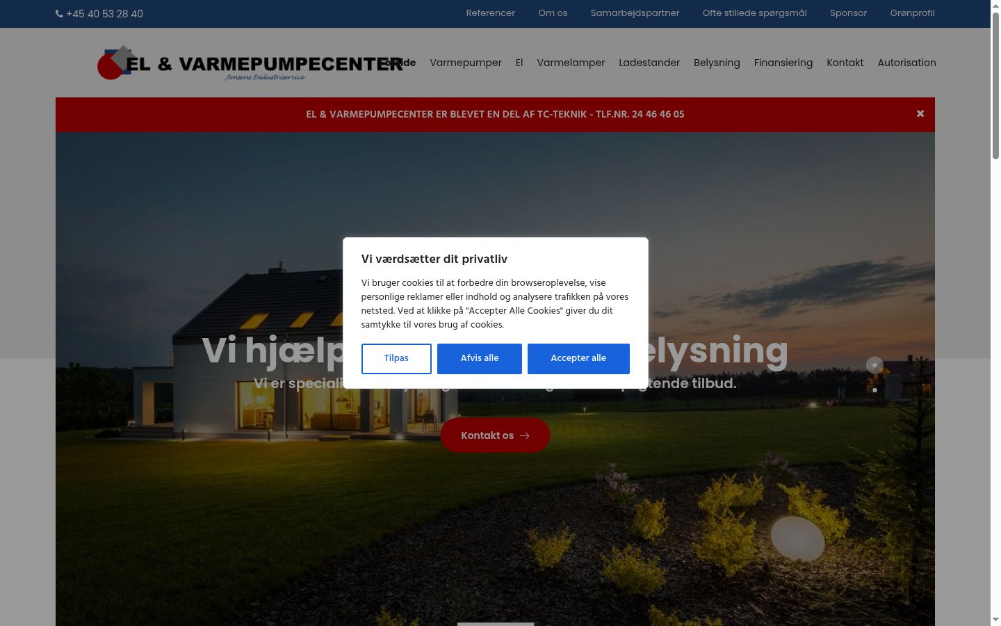 Screenshot des Einwilligungsbanners vor jeglicher Interaktion