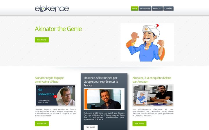 Screenshot of elokence.com