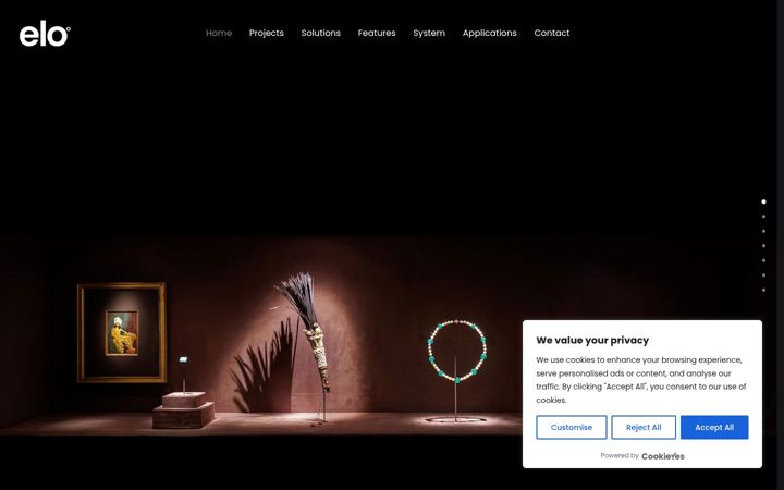 Screenshot of elolighting.com