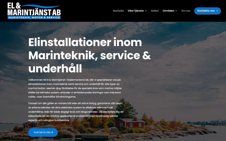 Skjermbilde av elomarintjanst.se