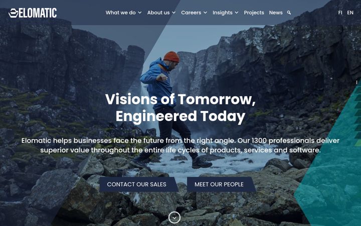 Screenshot of elomatic.com