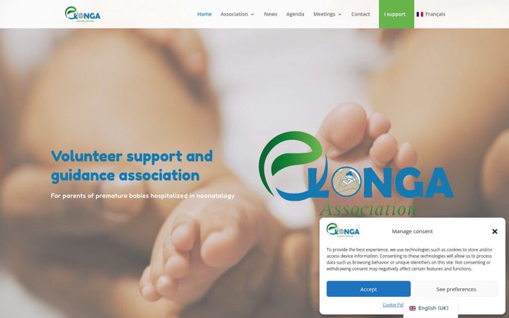 Screenshot of elonga.cm