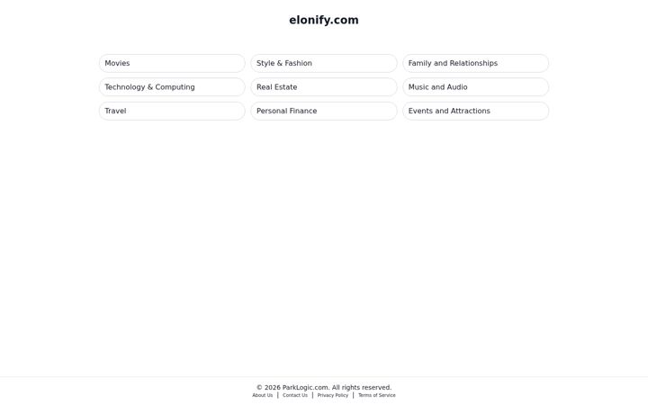 Screenshot of elonify.com