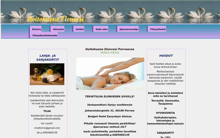 Screenshot of elonvesi.com