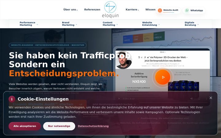 Screenshot of eloquin.de