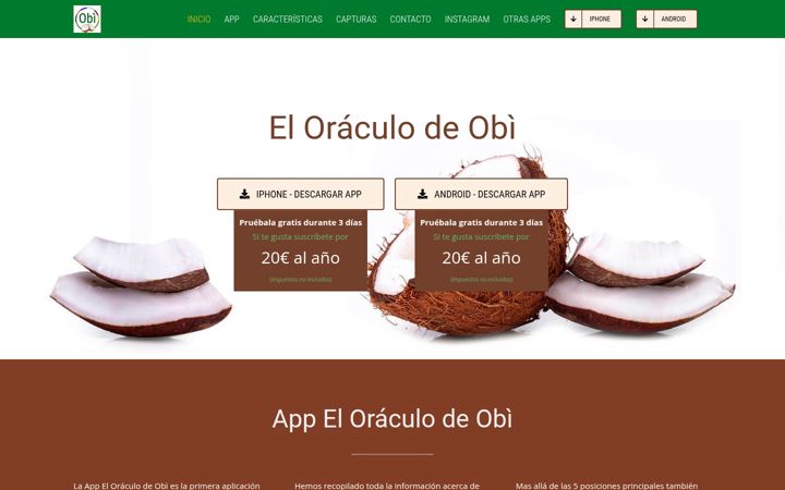 Screenshot of eloraculodeobi.com