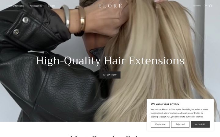 Screenshot of eloreextensions.com
