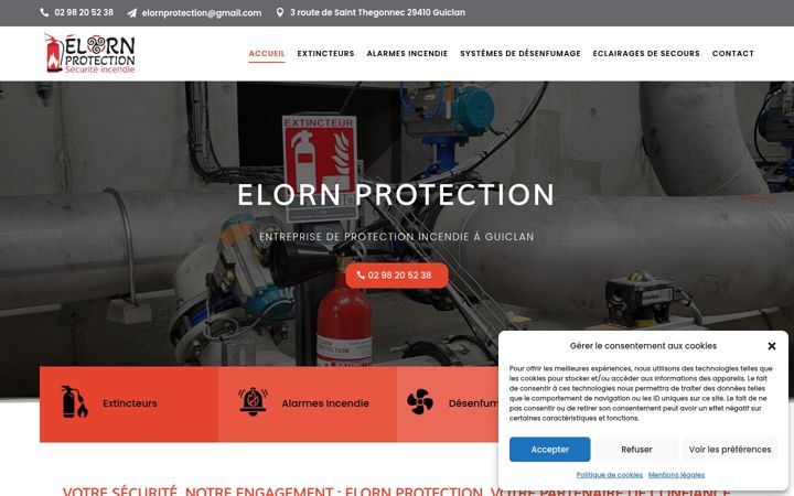 Screenshot ta' elorn-protection.fr