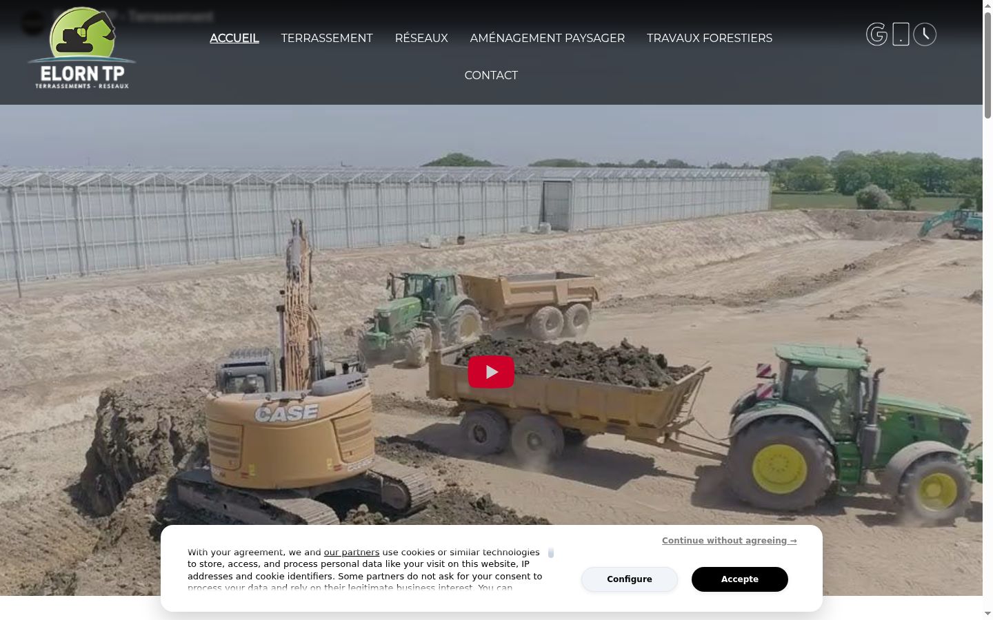 Screenshot tal-banner tal-kunsens muri qabel kwalunkwe interazzjoni