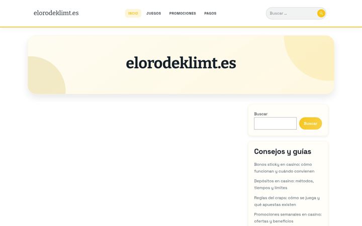 Zrzut ekranu elorodeklimt.es