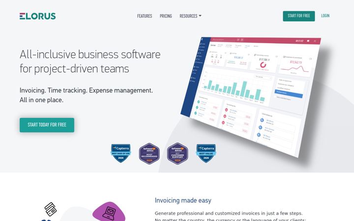 Screenshot of elorus.com