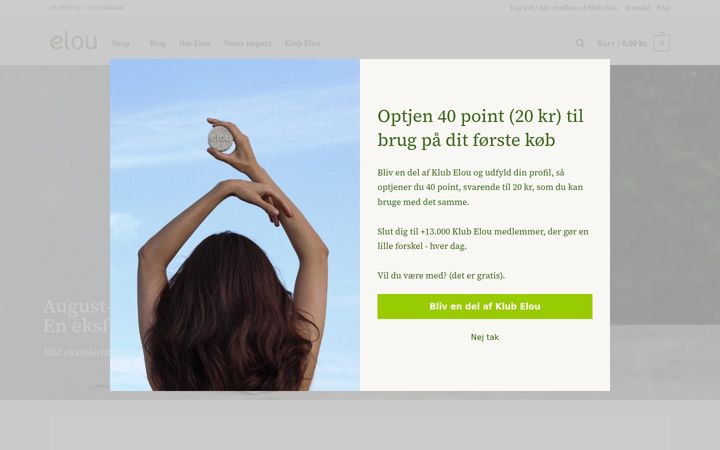 Screenshot of elou.dk