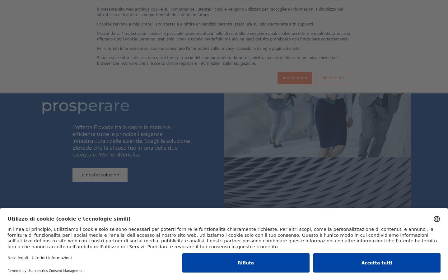 Screenshot des Einwilligungsbanners vor jeglicher Interaktion