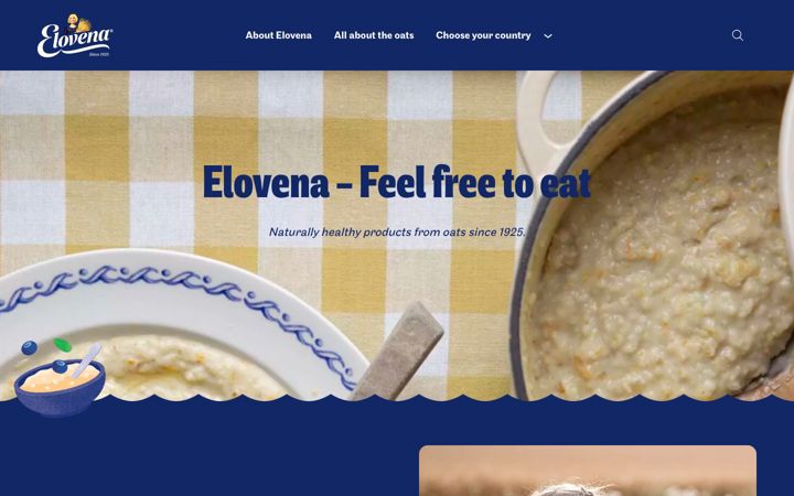 Screenshot of elovena.com