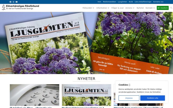 Snimka zaslona za eloverkanslig.org
