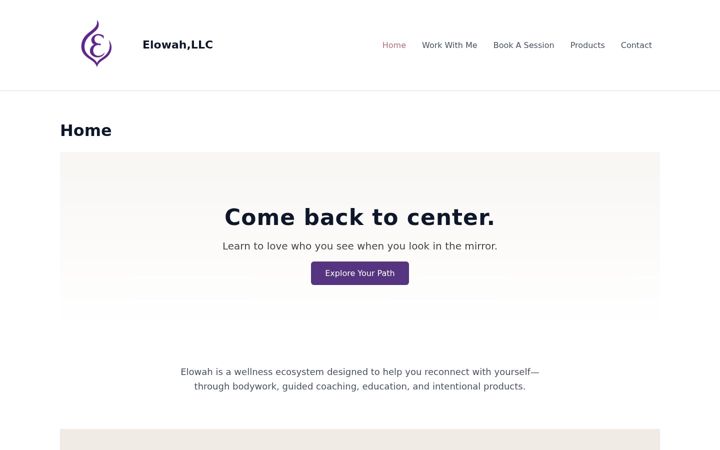 Screenshot of elowah.com