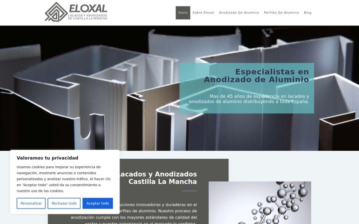 Screenshot of eloxal.es