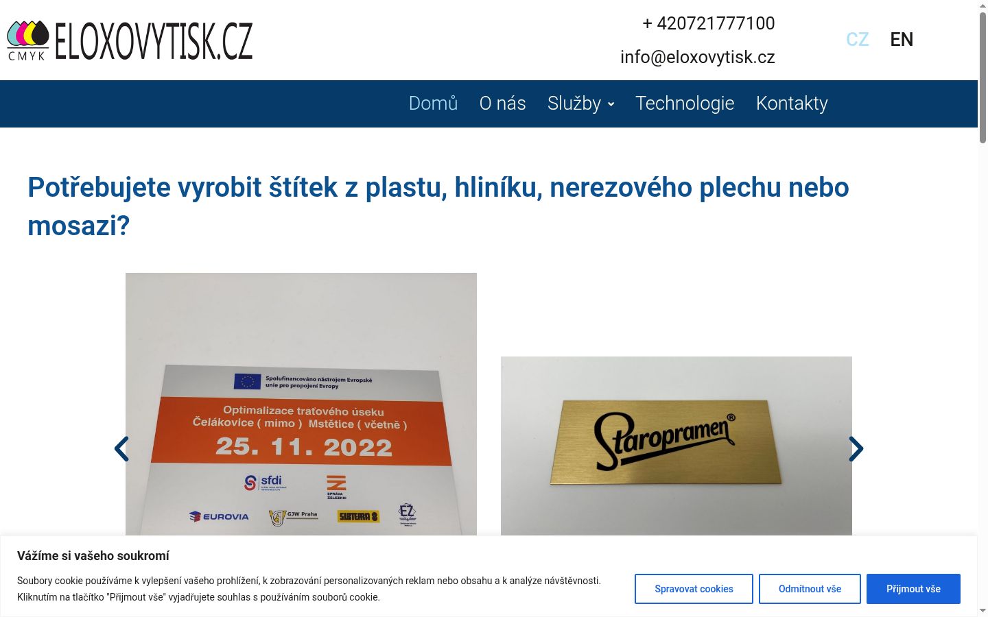 Snímek obrazovky baneru souhlasu zobrazeného před jakoukoli interakcí