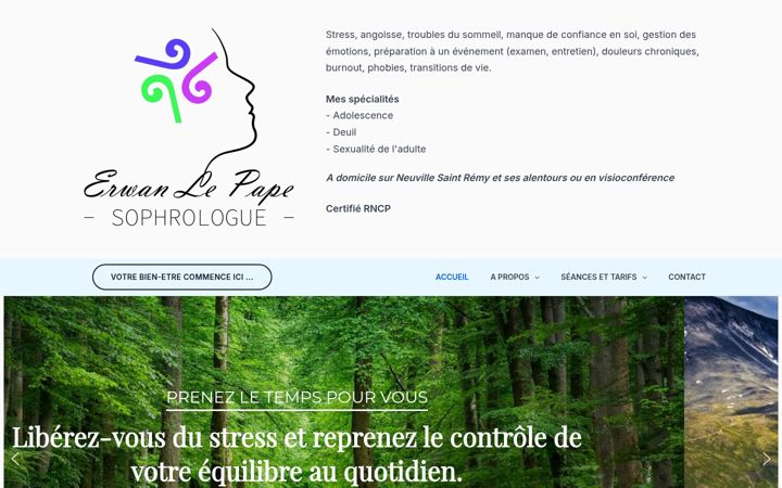 Screenshot of elp-sophrologie.fr