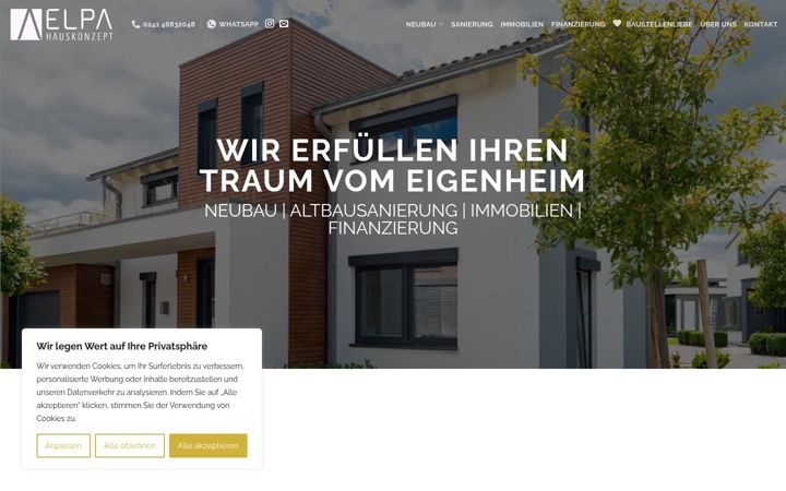 Screenshot of elpa-hauskonzept.de
