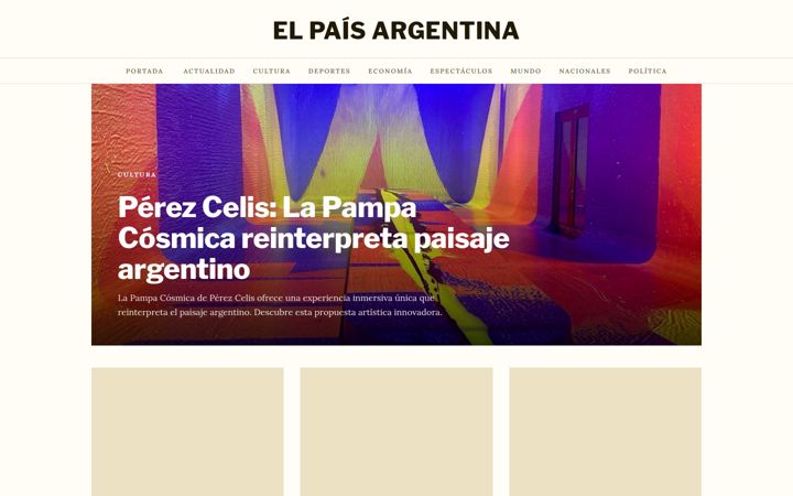 Screenshot of elpais-argentina.com