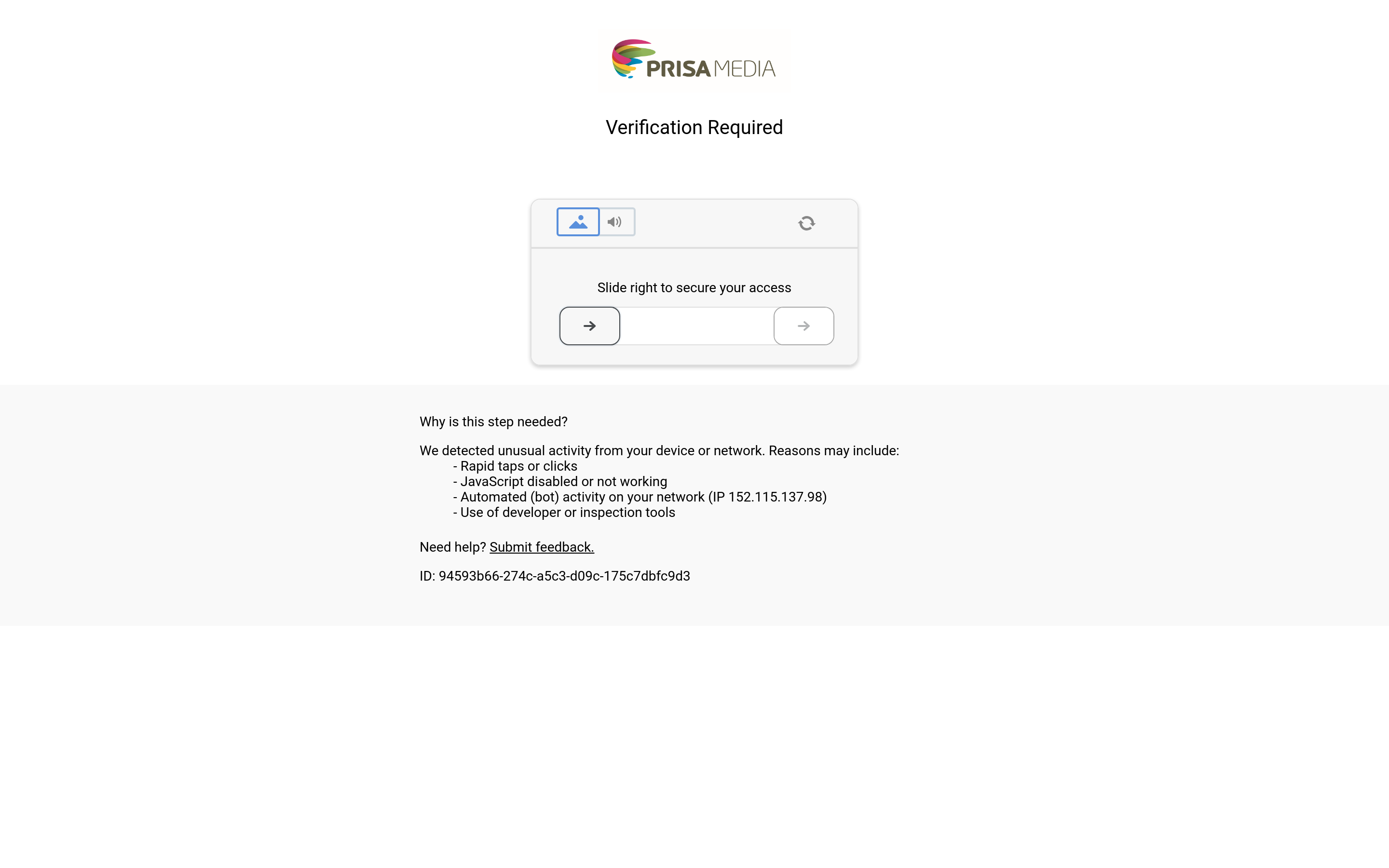 Screenshot of elpais.com