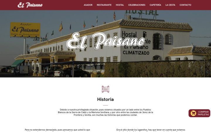 Skärmbild av elpaisano.es