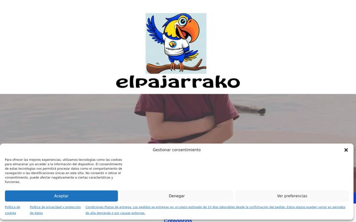 Screenshot of elpajarrako.com