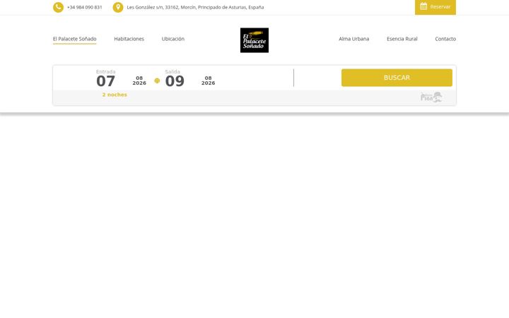 Screenshot of elpalacetedelaramo.com